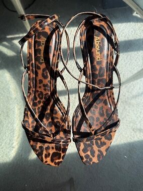 Abound Leopard Print Kitten Heels